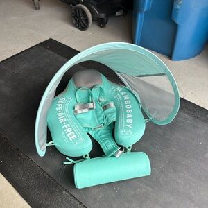 MAMBO BABY pool float Mint Green Baby Float with Canopy